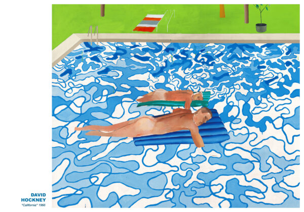 California -  Californian swimming pool - David Hockney - 1965 Poster