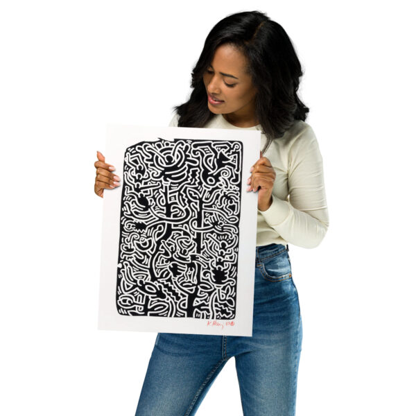 Keith Haring - Untitled (Stone 3) - 1989 - Poster – Image 6