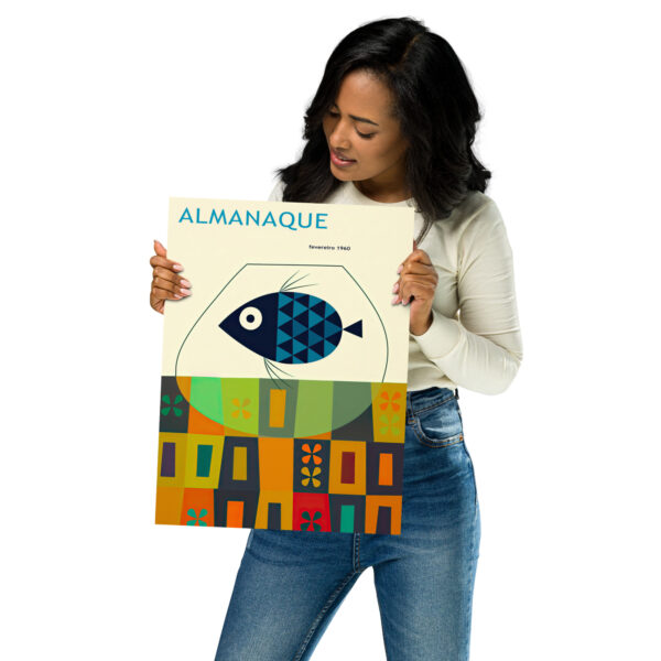 Almanaque Magazine February 1960, by Portuguese designer Sebastião Rodrigues - Poster – Image 6