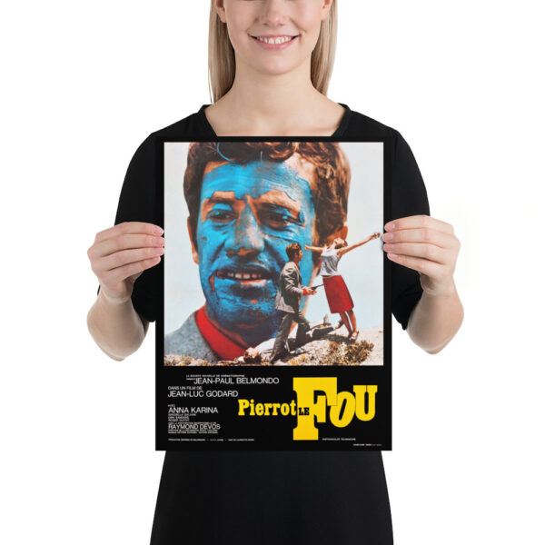 Pierrot le Fou, emblematic film of the New Wave, made by Jean-Luc Godard - 1965 Poster – Image 6