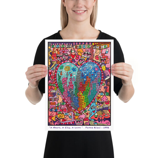 A Heart, A City, A Love - James Rizzi 1998 - Poster – Image 5