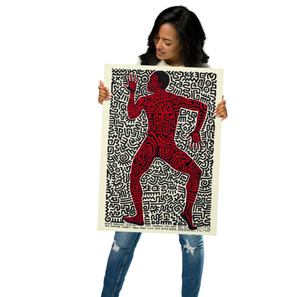 Keith Haring - The Dancing Man - Exhibition at the Tony Shafrazi Gallery - 1984 Poster – Image 5