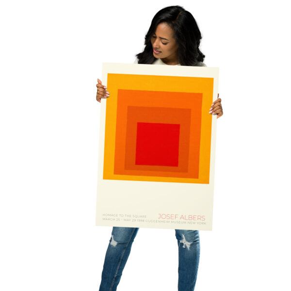 Poster by minimalist artist Albers Josef - Guggenheim Museum New York 1998 – Image 6