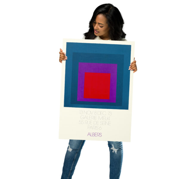 Poster by minimalist artist Josef Albers for Galerie Melki Paris - 1973 – Image 5