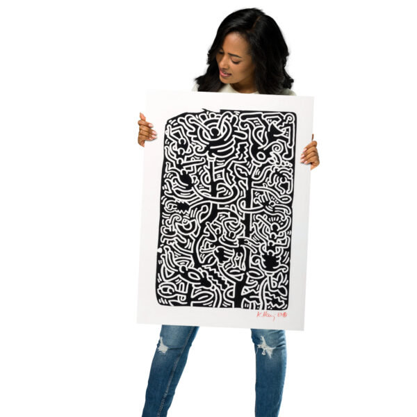 Keith Haring - Untitled (Stone 3) - 1989 - Poster – Image 7