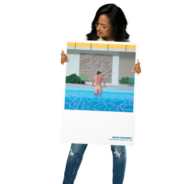 Peter emerging from Nick's pool - David Hockney, 1966 - Poster – Image 6