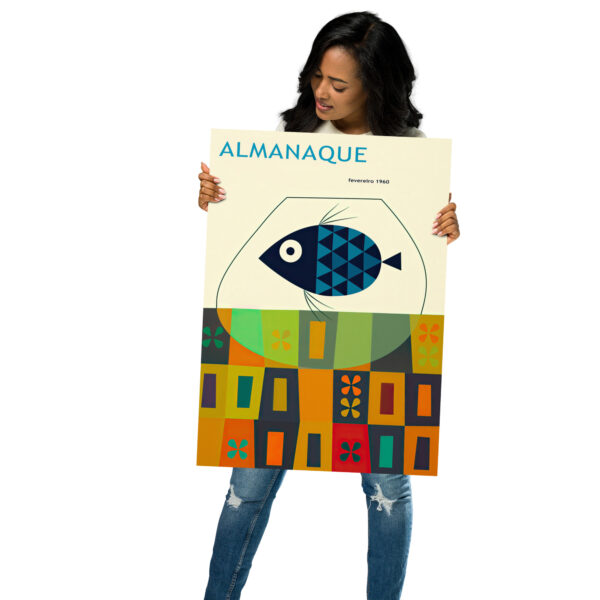 Almanaque Magazine February 1960, by Portuguese designer Sebastião Rodrigues - Poster – Image 7