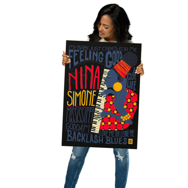 Nina Simone, pianist, singer, composer, one of the greatest jazz musicians in history - Poster – Image 7