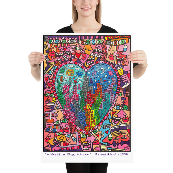 A Heart, A City, A Love - James Rizzi 1998 - Poster – Image 6
