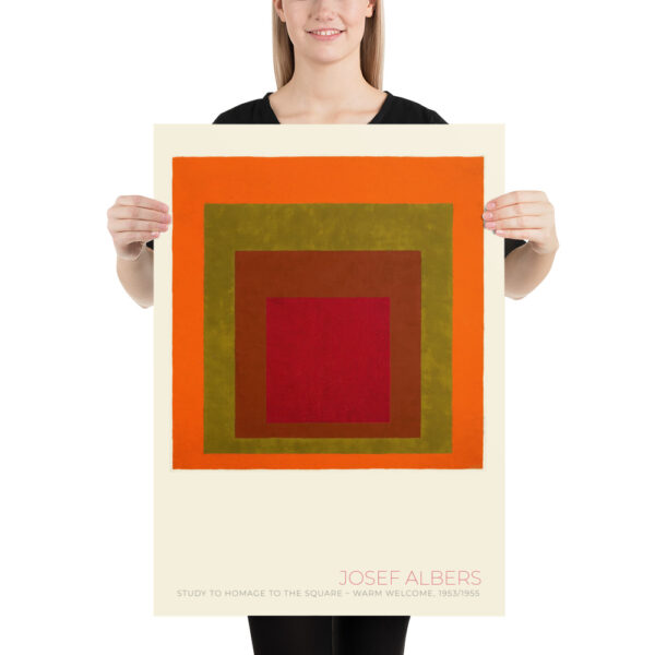 Josef Albers - Study to Homage to the Square - Warm Welcome, 1953/1955 - Poster – Image 6