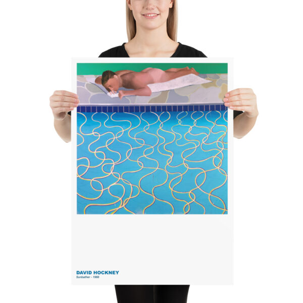 The Sunbather - The naked bather sunbathing - David Hockney 1966 - Poster – Image 6