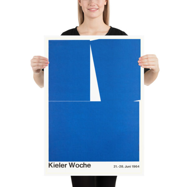 Kieler Woche 1964 - The Kiel Week - Sailing Blue by Hans Hillmann - Poster – Image 6