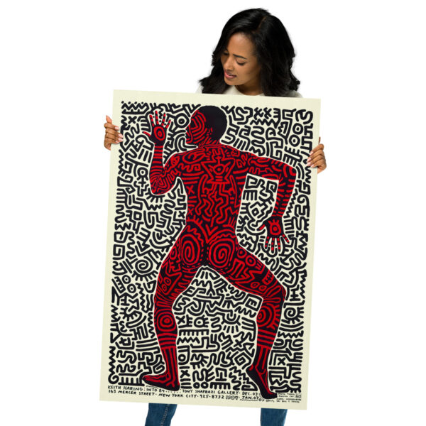 Keith Haring - The Dancing Man - Exhibition at the Tony Shafrazi Gallery - 1984 Poster – Image 6