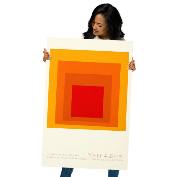 Poster by minimalist artist Albers Josef - Guggenheim Museum New York 1998 – Image 7