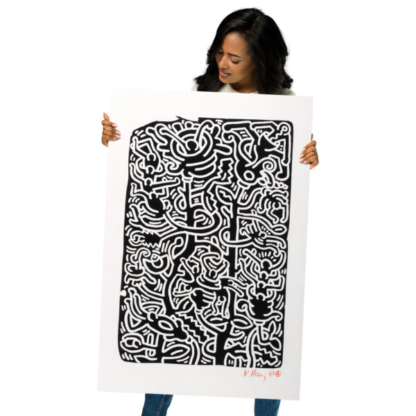 Keith Haring - Untitled (Stone 3) - 1989 - Poster – Image 8
