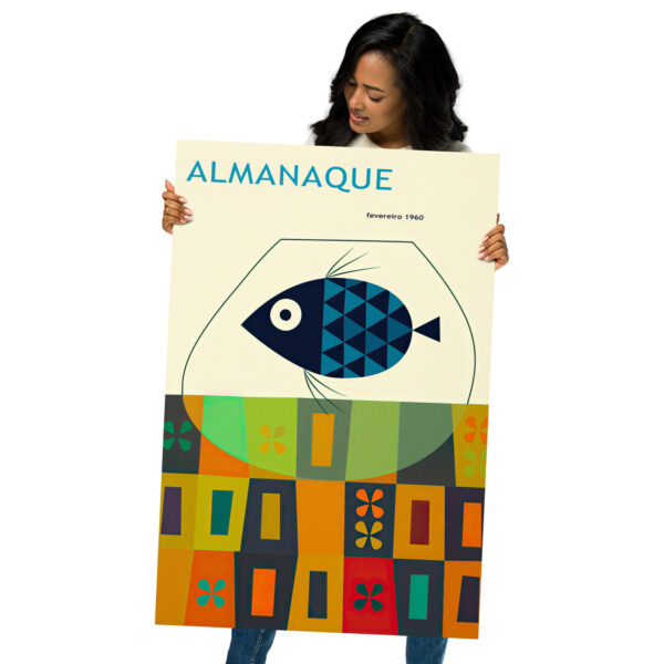 Almanaque Magazine February 1960, by Portuguese designer Sebastião Rodrigues - Poster – Image 8