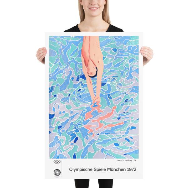 The Diver - JO Munich 1972 - David Hockney Poster 61×91 cm – Image 4