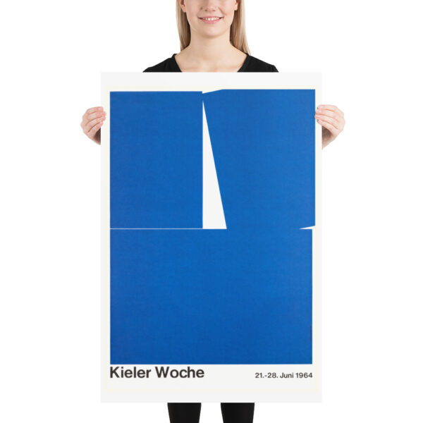 Kieler Woche 1964 - The Kiel Week - Sailing Blue by Hans Hillmann - Poster – Image 7