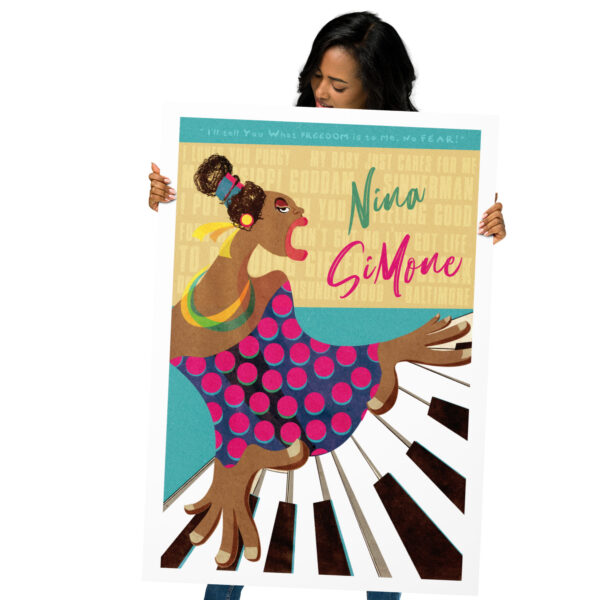 Nina Simone one of the greatest divas of music - Poster – Image 4