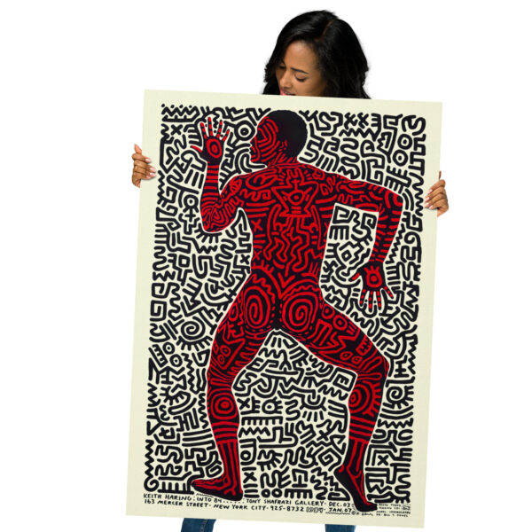 Keith Haring - The Dancing Man - Exhibition at the Tony Shafrazi Gallery - 1984 Poster – Image 4