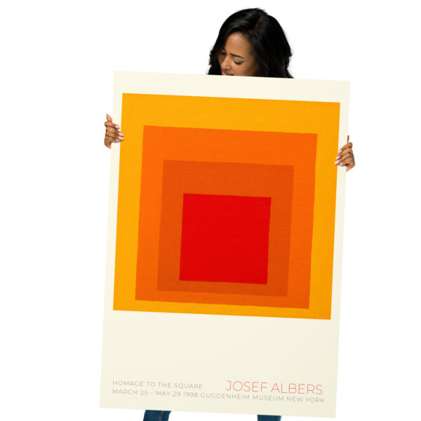 Poster by minimalist artist Albers Josef - Guggenheim Museum New York 1998 – Image 4