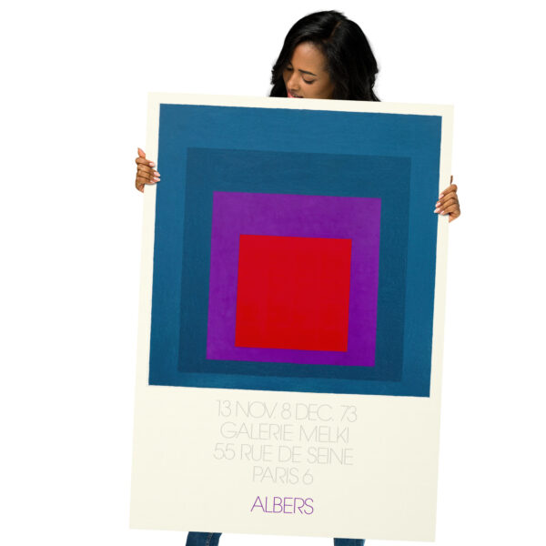 Poster by minimalist artist Josef Albers for Galerie Melki Paris - 1973 – Image 4