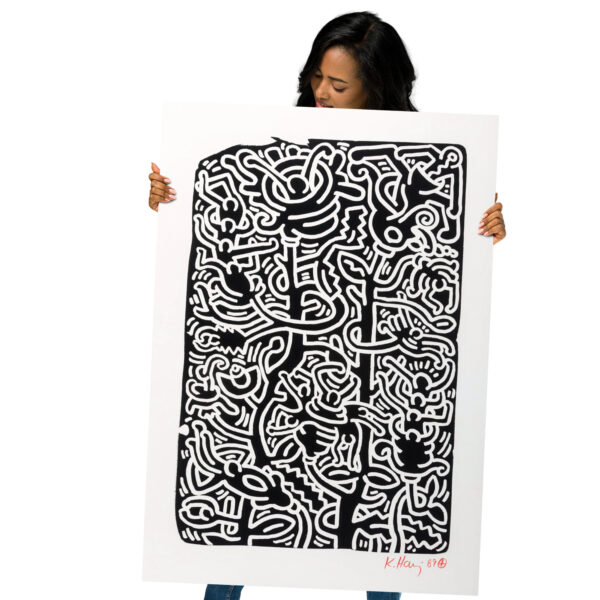 Keith Haring - Untitled (Stone 3) - 1989 - Poster – Image 4