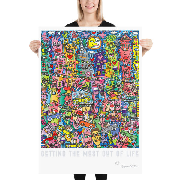 Getting The Most Out Of Life - James Rizzi - Poster – Image 4
