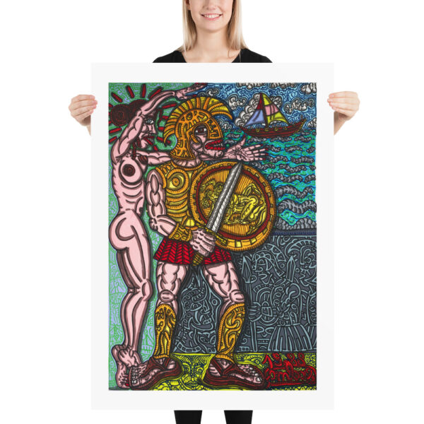 Portrait of Achille - Robert Combas - 1988 - Poster 70 x 100 cm – Image 4