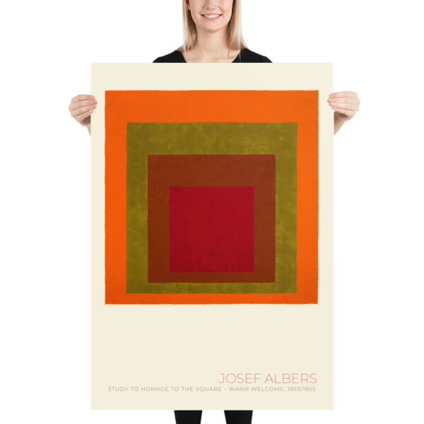 Josef Albers - Study to Homage to the Square - Warm Welcome, 1953/1955 - Poster – Image 4
