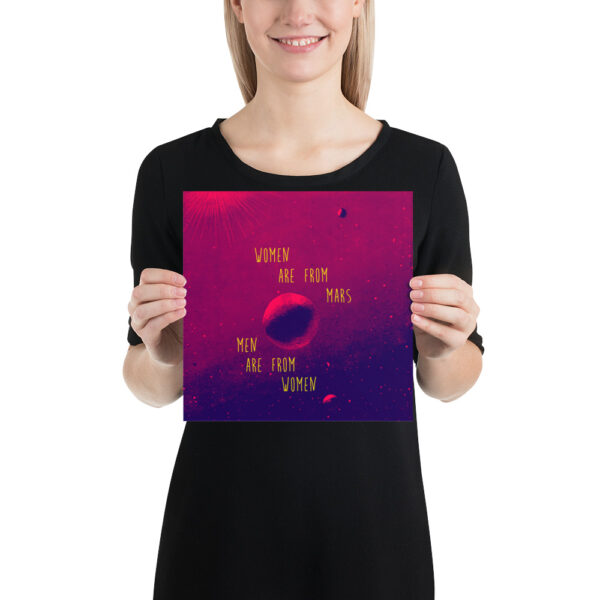 Women are from mars - Men are from women - Poster – Image 4