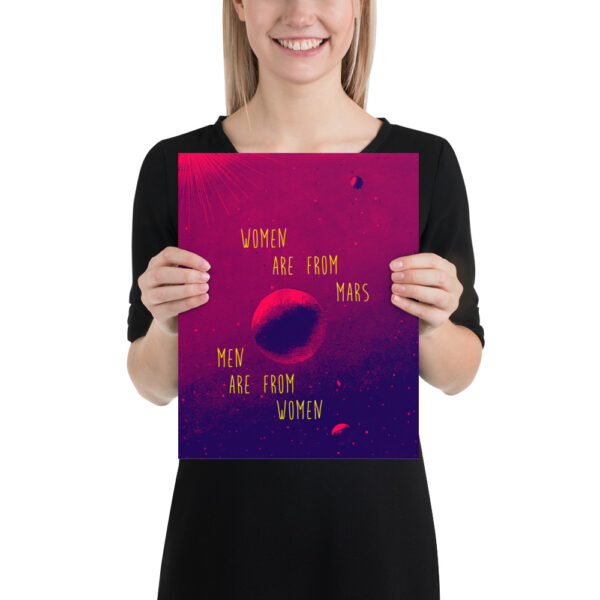 Women are from mars - Men are from women - Poster – Image 5