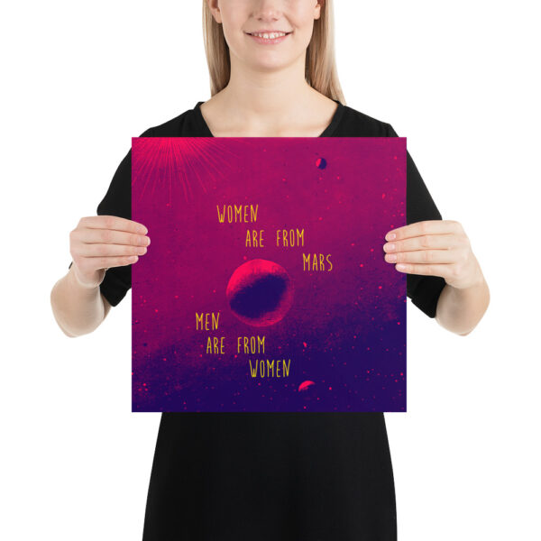 Women are from mars - Men are from women - Poster – Image 9