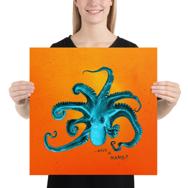 The octopus, benevolent, intelligent and sentimental being - Poster – Image 4