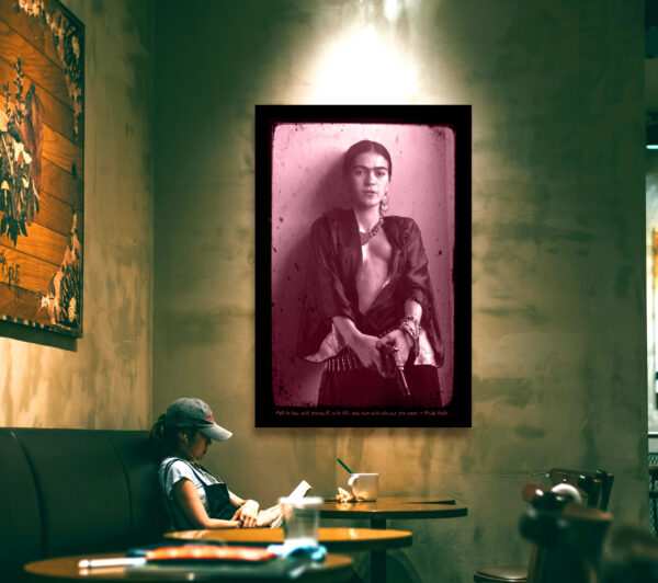 Frida Kahlo with a gun - Poster – Image 2