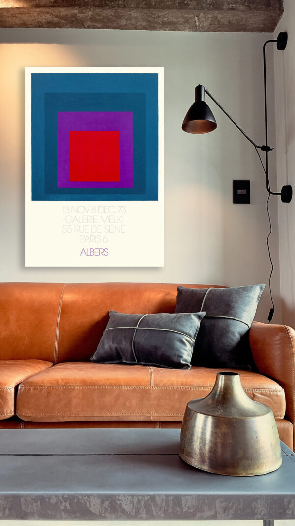 Poster by minimalist artist Josef Albers for Galerie Melki Paris - 1973 – Image 6