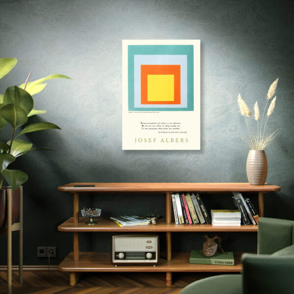 Josef Albers Homage to the Square Neue Kunst, Bauhaus Abstract Art 1956 – Image 2