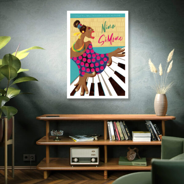 Nina Simone one of the greatest divas of music - Poster – Image 8