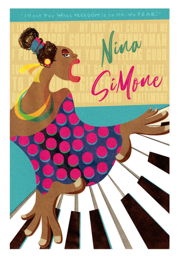 Nina Simone one of the greatest divas of music - Poster