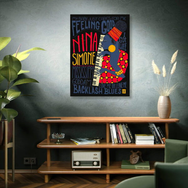 Nina Simone, pianist, singer, composer, one of the greatest jazz musicians in history - Poster – Image 9