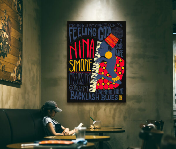 Nina Simone, pianist, singer, composer, one of the greatest jazz musicians in history - Poster – Image 2