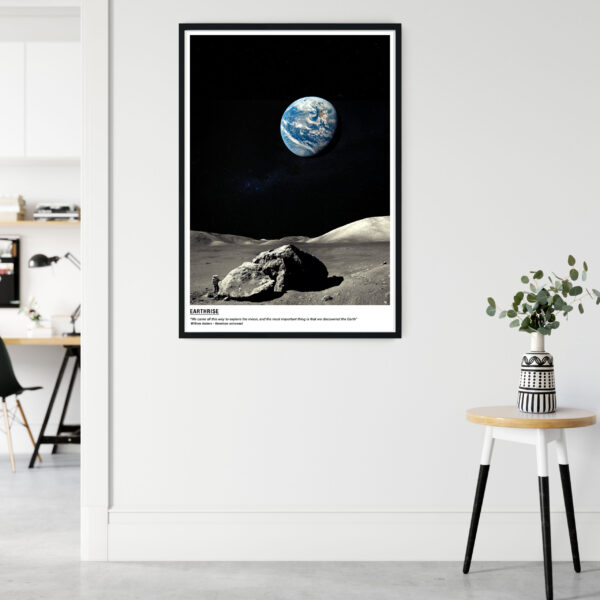 We come here to explore the Moon and finally discover the Earth - Poster – Image 2