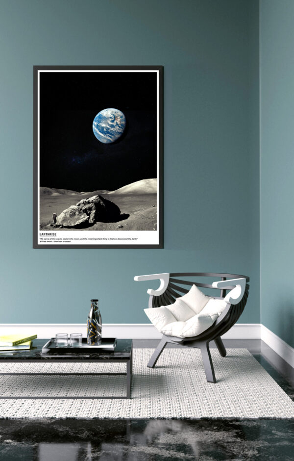 We come here to explore the Moon and finally discover the Earth - Poster – Image 10