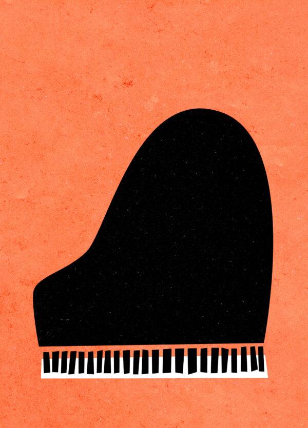 The Grand Piano, Piano Poster for Music Lovers - Poster