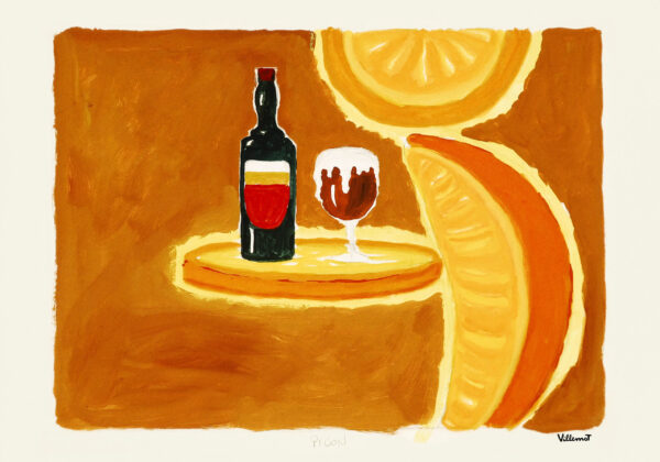 Picon, poster design by Bernard Villemot for the famous aperitif - 1968