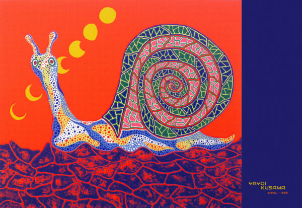 Monumental snail by Yayoi Kusama - Poster