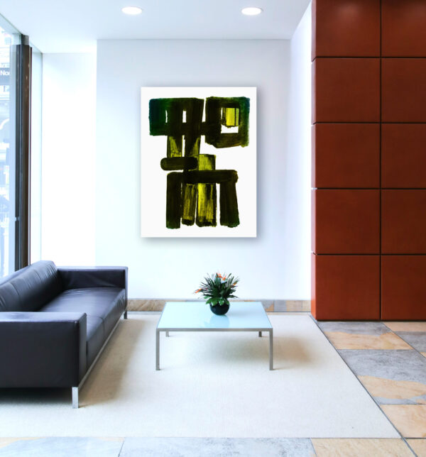 Totem - Black and Yellow Minimalist Abstract Art - Poster – Image 8