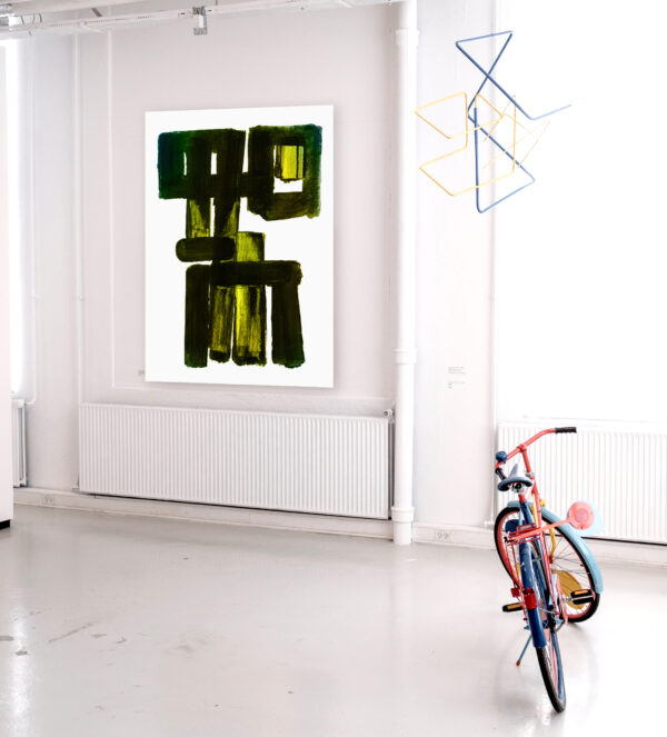 Totem - Black and Yellow Minimalist Abstract Art - Poster – Image 7