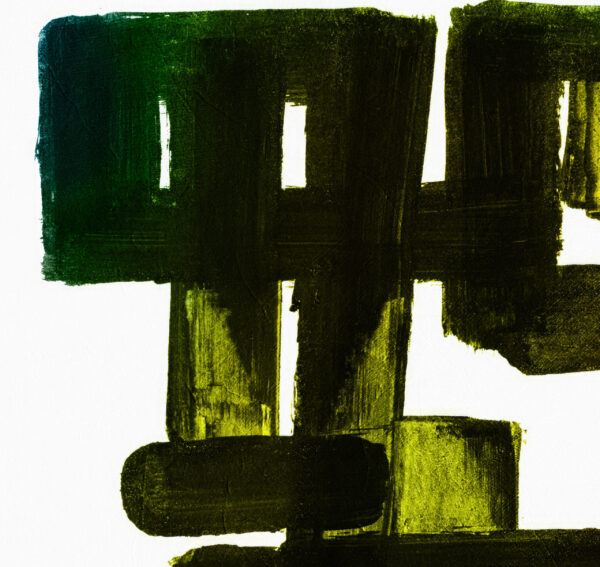 Totem - Black and Yellow Minimalist Abstract Art - Poster – Image 3