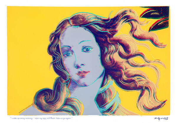 Sandro Botticelli - Birth of Venus - Interpretation by Andy WARHOL Poster